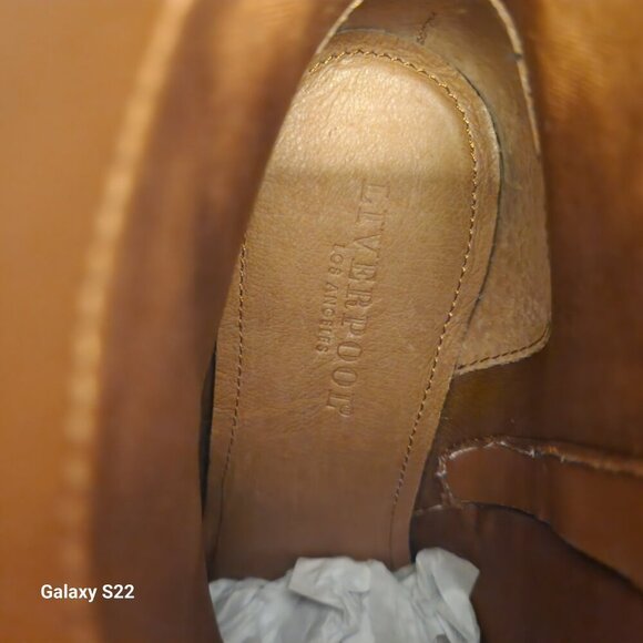 LiverPool Leather Boots "Encino" Pecan. NIB. Size 9.5 - Picture 5 of 12